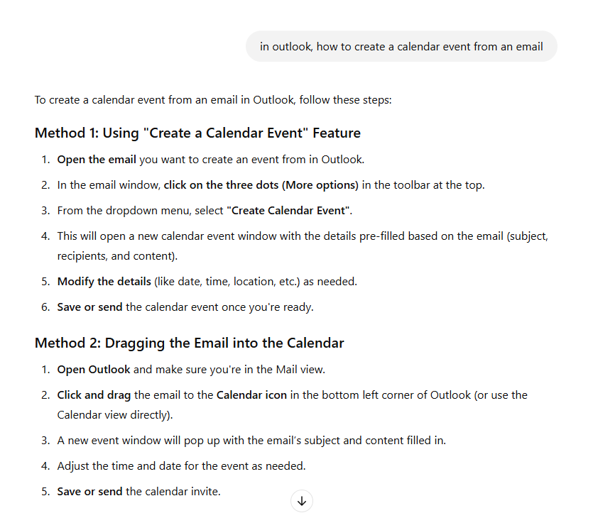 outlook question