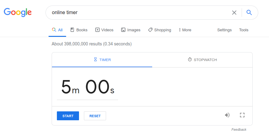 google timer